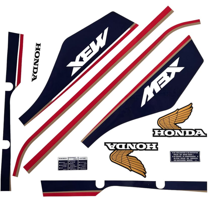 Stickerset Compleet Mbx Rothmans Blauw Ac Ac Hc Honda M Onderdelen